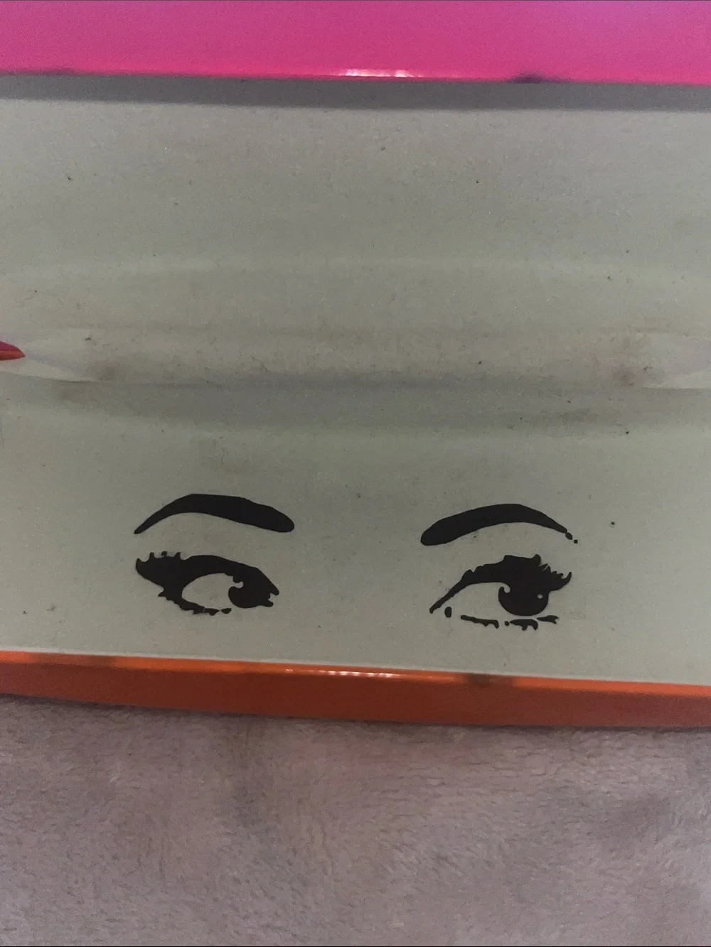 Kate Spade Orange and Pink Hard Shell Eyeglass Case